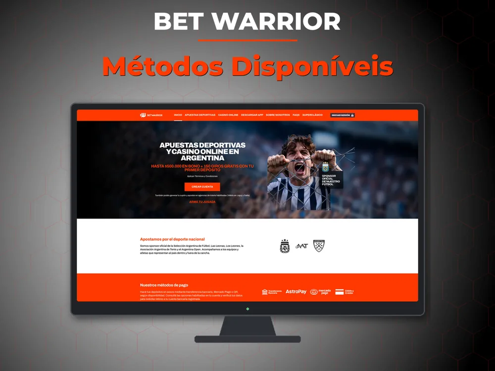 Bet Warrior - Métodos Disponíveis